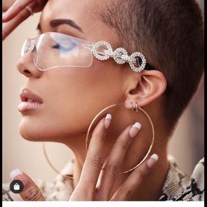 Nroda Clear Wraparound Shield Glasses